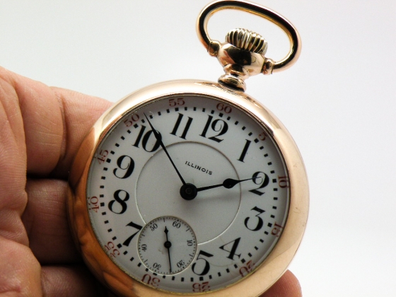 Extra Fine Antique Illinois Pocket Watch Railroad Model Grade 89 with ...