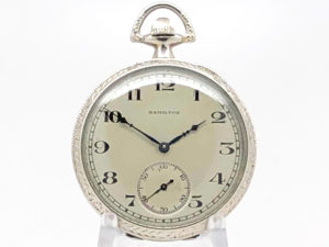 Hamilton Pocket Watch The Gentlemen’s Dress Pocket of the Day Watch circa 1921