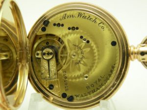 Antique Waltham Lady’s Pendant Watch High Grade Royal Model Housed in a Beautifully Engraved Hunter Case circa 1886