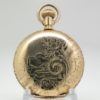 Lady’s Antique Elgin Pocket or Pendant Watch Size 6 Housed in a Beautifully Engraved Yellow Gold Fill Hunter Case circa 1905