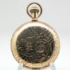 Lady’s Antique Elgin Pocket or Pendant Watch Size 6 Housed in a Beautifully Engraved Yellow Gold Fill Hunter Case circa 1905
