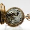 Lady’s Antique Elgin Pocket or Pendant Watch Size 6 Housed in a Beautifully Engraved Yellow Gold Fill Hunter Case circa 1905