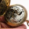 Lady’s Antique Elgin Pocket or Pendant Watch Size 6 Housed in a Beautifully Engraved Yellow Gold Fill Hunter Case circa 1905