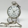 Antique Elgin Pocket Watch The Gentleman’s Dress Pocket Watch of the Day Housed in White GF J Boss Case with Pocket Watch Chain circa 1921