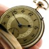 Extra Fine Art Deco Motif Hamilton Pocket Watch The Gentlemen’s Dress Pocket Watch Housed in a Rare Hamilton Yellow Gold Fill Case circa 1921
