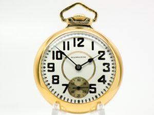 Antique Hamilton Pocket Watch Grade 924 The Gentlemen’s Dress Pocket Watch of the Day Housed in this 10K GF Case circa 1908