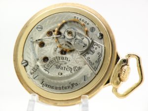 Antique Hamilton Pocket Watch Grade 924 The Gentlemen’s Dress Pocket Watch of the Day Housed in this 10K GF Case circa 1908