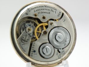 Classic Art Deco Hamilton Pocket Watch Gentlemen’s Dress Model 974 Housed in a Beautiful Yellow Gold Fill Case circa 1927