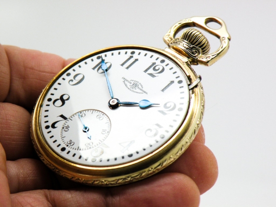 Pristine Ball Hamilton Pocket Watch Railroad Grade 999P Housed in the ...