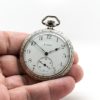 Antique Elgin Gentleman's Dress Pocket Watch Size 12 Housed in this Beautifully Engraved 14K White Gold Fill Case circa 1911