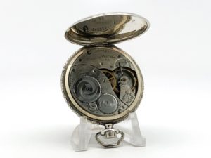 Antique Elgin Gentleman’s Dress Pocket Watch Size 12 Housed in this Beautifully Engraved 14K White Gold Fill Case circa 1911