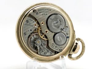 Vintage Hamilton Pocket Watch Railroad Grade 992B Housed in this Hamilton 10K Gold Fill Model 11 Railroad Case circa 1948