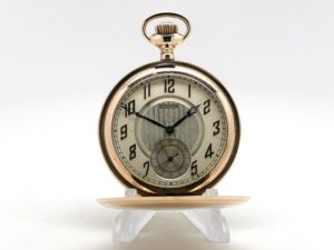 Waltham Pocket Watch the Gentlemen’s Dress Pocket Watch of the Day Housed in this 14K Gold Fill Hunter Case circa 1931