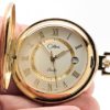 Modern Quartz Colibri Swiss Pocket Watch with Engravable Cartouche