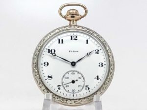 Elgin Pocket Watch The Gentlemen’s Dress Pocket Watch Housed in this Popular Two Tone Case circa 1923