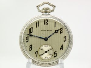 Extra Fine South Bend Pocket Watch Grade 429 The Gentlemen’s Dress Pocket Watch Housed in this Beautiful White Gold Fill Case circa 1916