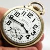Extra Fine Waltham Pocket Watch Highest of Grades The 23 Jewel Vanguard Railroad Model Housed in this Beautiful Yellow GF Case circa 1948