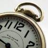 Extra Fine Waltham Pocket Watch Highest of Grades The 23 Jewel Vanguard Railroad Model Housed in this Beautiful Yellow GF Case circa 1948