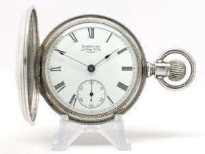Pristine Waltham Pocket Watch The Gentlemen’s Dress Pocket Watch of the Day Housed in this Beautiful Coin Silver Hunter Case circa 1889
