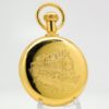 Westclox Pocket Watch the Conductor with Roman Numerals and Train Engraved on Back and Display Stand Included circa 1970s