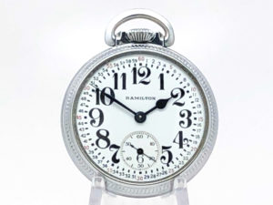 Hamilton Pocket Watch Railroad Grade 992B Housed in this Hamilton Model 4 Case circa 1947