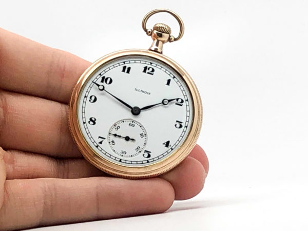 Antique Illinois Pocket Watch the Gentleman’s Dress Pocket Watch circa 1919