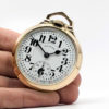 Illinois Pocket Watch Bunn Special 21 Jewel 60 Hour 161A Highest Railroad Grade circa 1932
