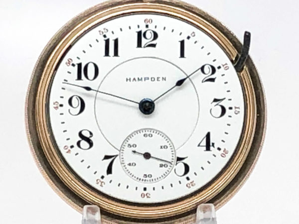 Antique Hampden Pocket Watch Railroad Grade New Railway circa 1910