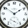 Ball Hamilton Pocket Watch Railroad Grade 999A with Train Engraved Case circa 1907