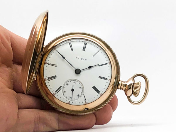 Elgin Pocket Watch the Gentlemen’s Dress Pocket Watch in this Classic Hunter Case circa 1906