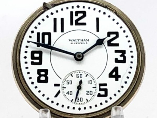 Vintage Waltham Pocket Watch Riverside Railroad Grade circa 1940