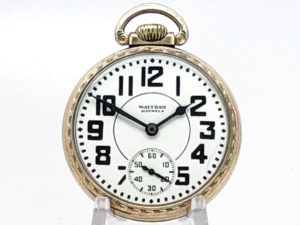 Vintage Waltham Pocket Watch Riverside Railroad Grade circa 1940