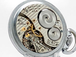 Hamilton Pocket Watch Railroad Grade 992B Housed in this Hamilton Model 4 Case circa 1947