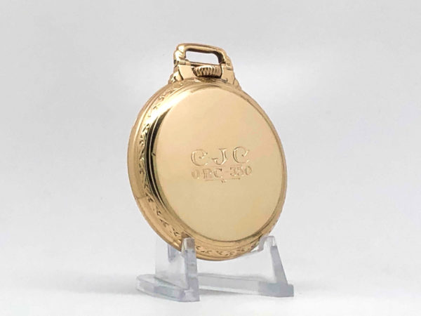 Hamilton Pocket Watch Railroad Grade 992E Housed in this Bar Over Crown Wadsworth Case circa 1930