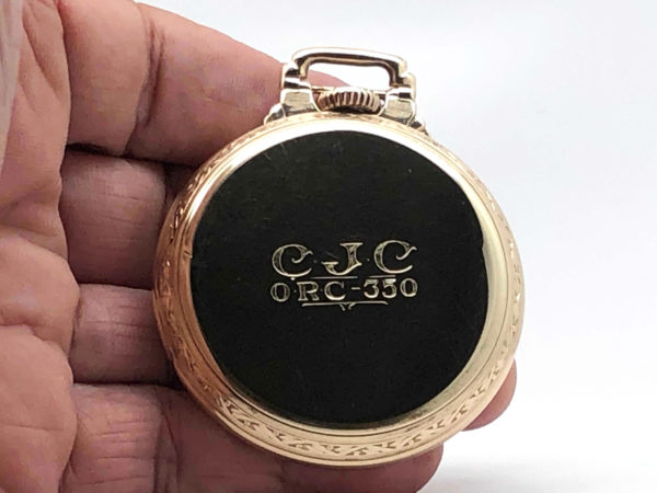 Hamilton Pocket Watch Railroad Grade 992E Housed in this Bar Over Crown Wadsworth Case circa 1930