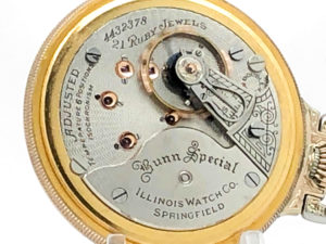 Antique Illinois Pocket Watch 21 Jewel Railroad Grade Bunn Special circa 1923