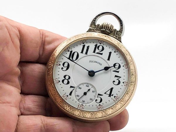 Antique Illinois Pocket Watch 21 Jewel Railroad Grade Bunn Special circa 1923