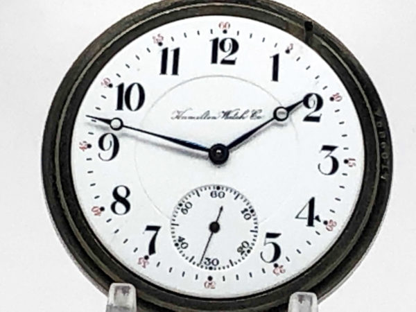 Hamilton Pocket Watch Railroad Grade 992 Housed in this Stunning White GF Case circa 1904