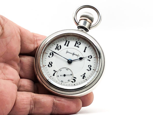Illinois Pocket Watch Railroad Grade Bunn Special in Sterling Silver Case