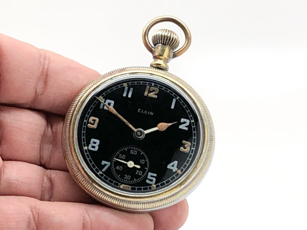 Elgin Military Pocket Watch WWII Era circa 1943
