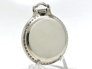 Hamilton Pocket Watch Railroad Grade 992 Housed in Model 2 White GF Case