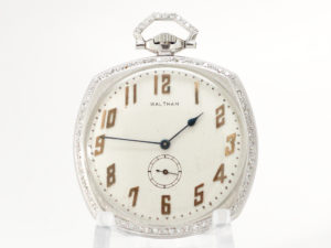 Waltham Watch Co. – Platinum Gentleman’s Dress Pocket Watch of the Day