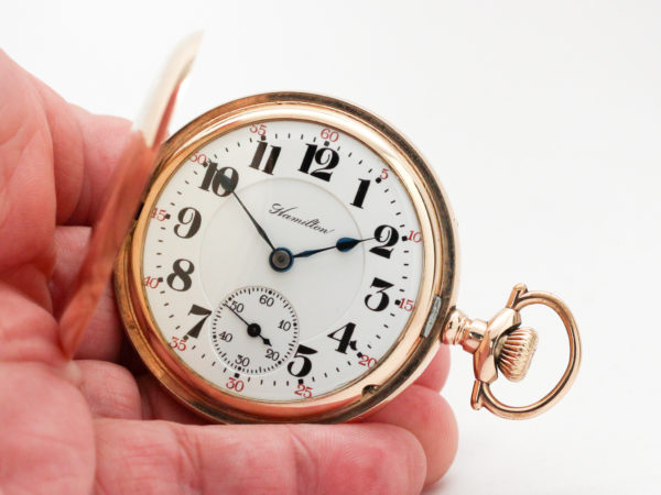 Rare Hamilton Pocket Watch Grade 993 in this Popular Hunting Case Configuration