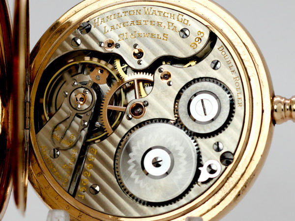 Rare Hamilton Pocket Watch Grade 993 in this Popular Hunting Case Configuration