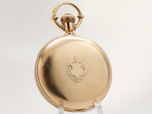 International Watch Company Pocket Watch Housed in this Stunning 18K Gold Case