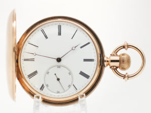 International Watch Company Pocket Watch Housed in this Stunning 18K Gold Case