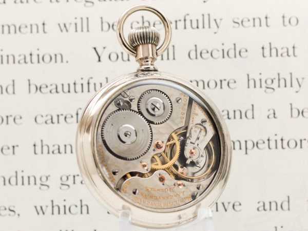 Hamilton Pocket Watch Railroad Grade 992 Housed in Popular Salesman Display Case