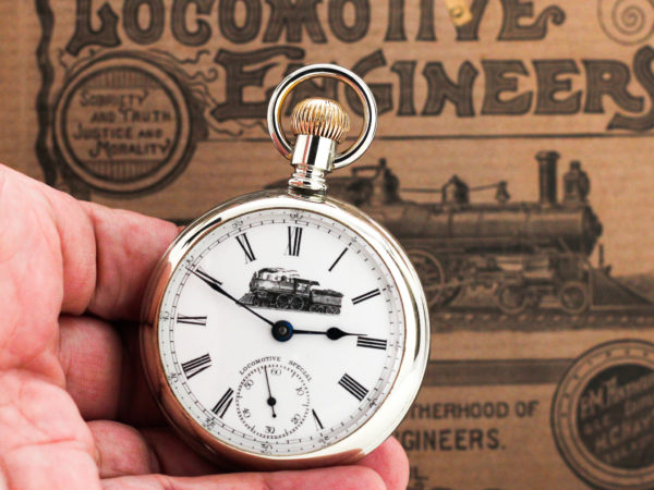 Illinois Pocket Watch -Locomotive Special with Beautiful Two Tone Movement
