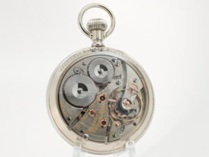 Waltham Pocket Watch Railroad Grade Vanguard Housed in Factory Display Case
