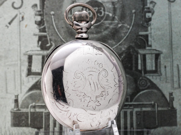 Elgin Gentlemen's Dress Pocket Watch - Cased in Sterling Silver and Faced with this Stunning Dress Dial
